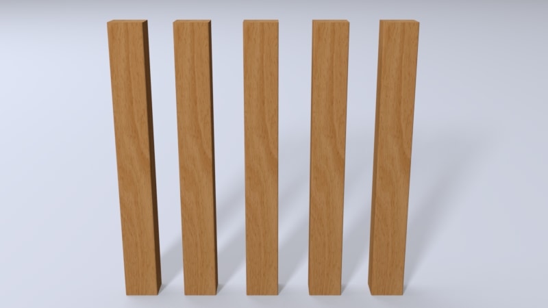 Eased Edge Newel Posts